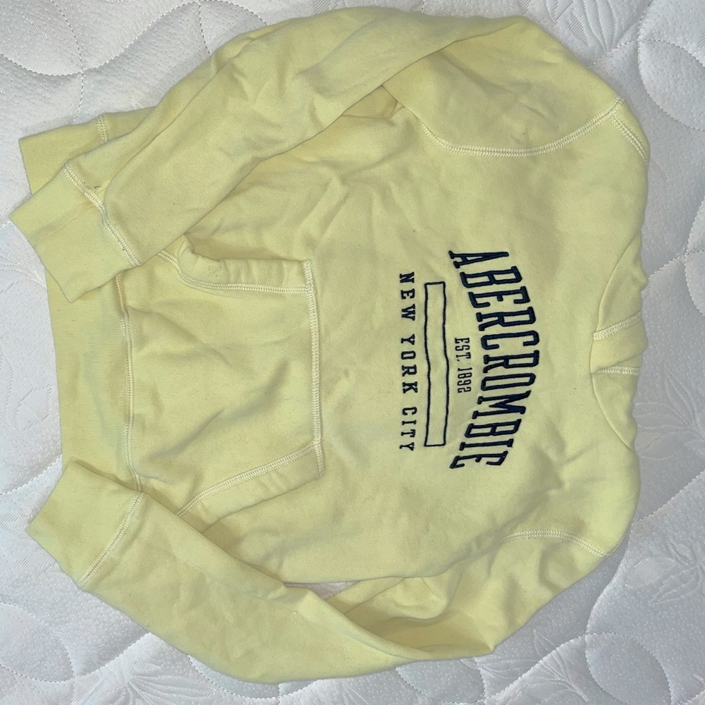 Girls Yellow Abercrombie Hoodie